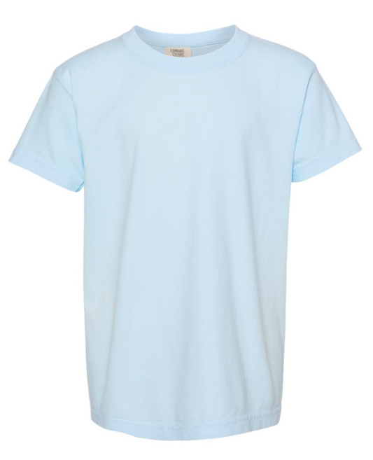 Comfort Colors - Garment-Dyed Youth Heavyweight T-Shirt - 9018 Chambray