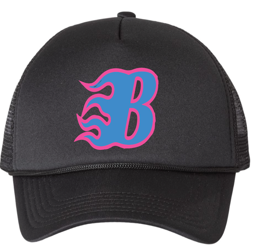 Black trucker hat