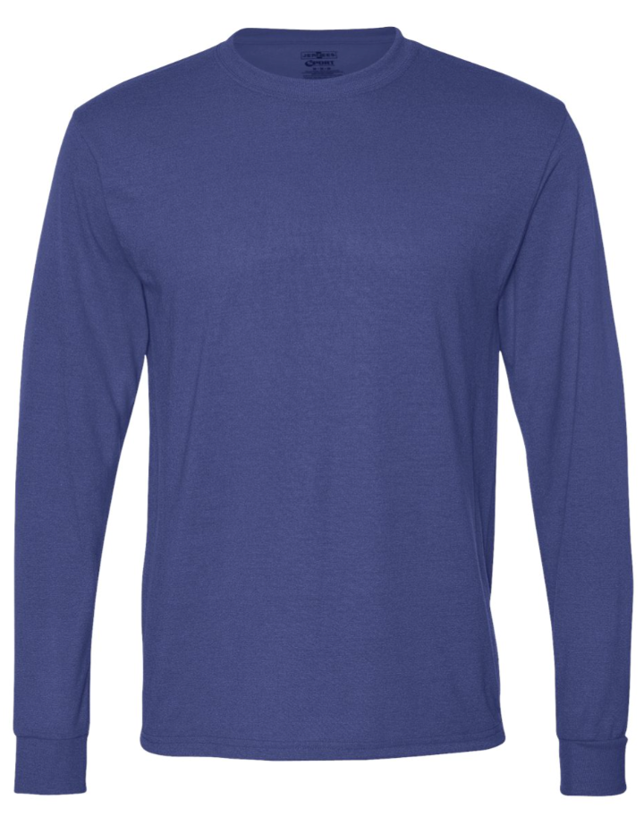 JERZEES - Dri-Power® Performance Long Sleeve T-Shirt - 21MLR Royal