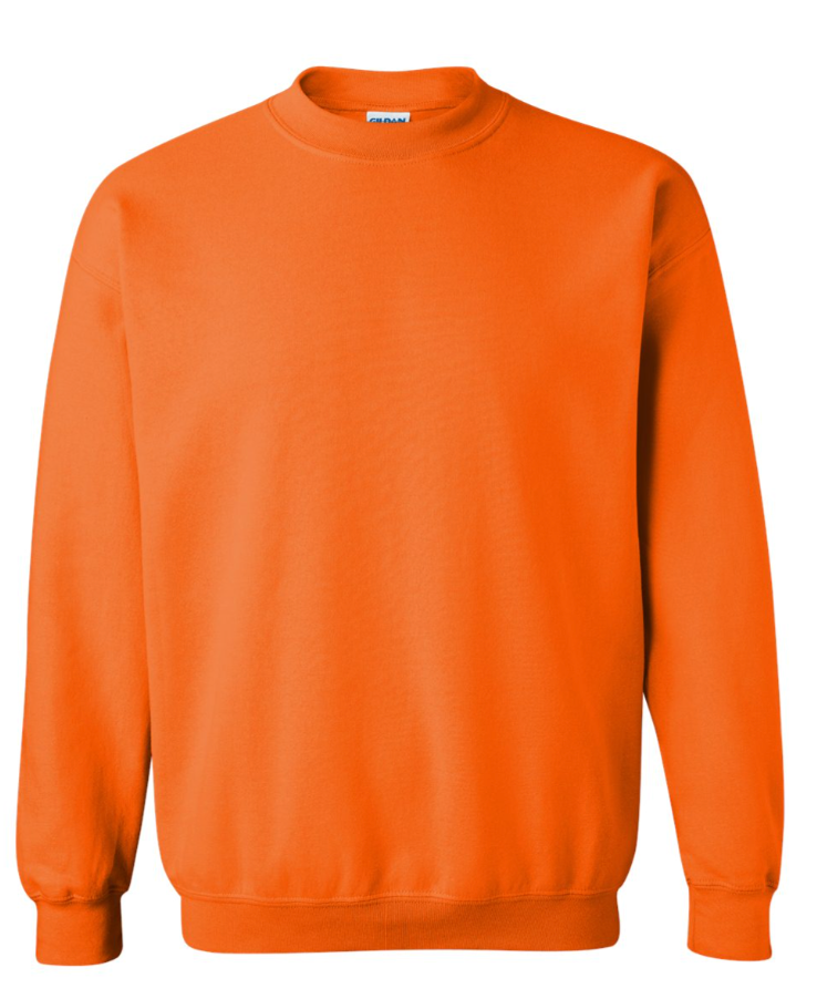 Gildan - Heavy Blend™ Crewneck Sweatshirt - 18000 Safety Orange