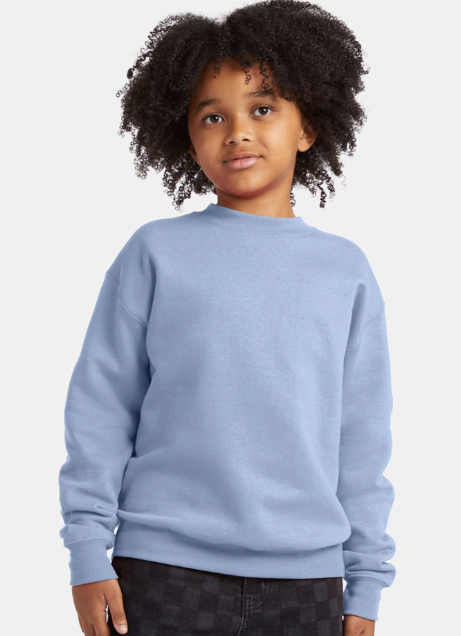 Hanes - Ecosmart® Youth Crewneck Sweatshirt - P360 Light Blue