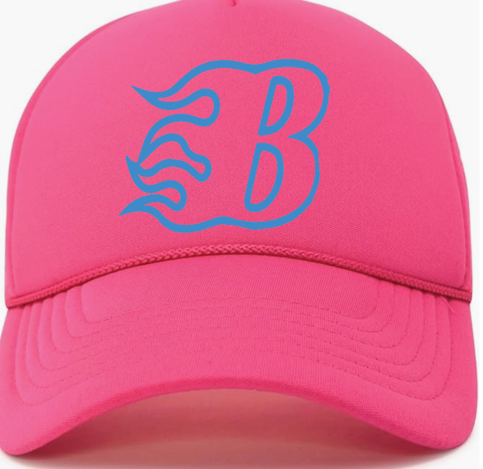 Pink trucker hat