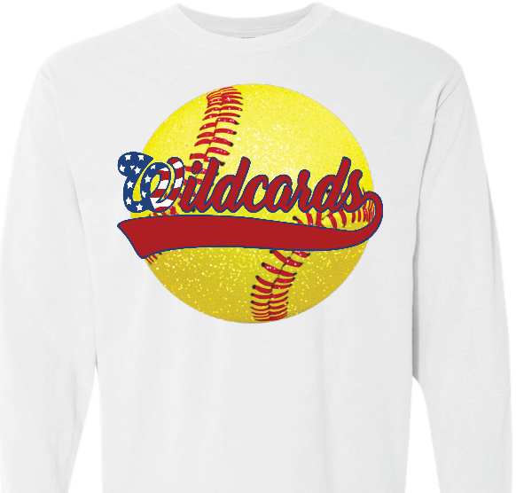 Adult Sparkle softball Wildcards W