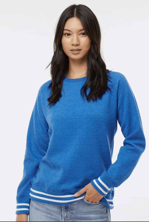 J. America - Women’s Relay Crewneck Sweatshirt - 8652 Royal