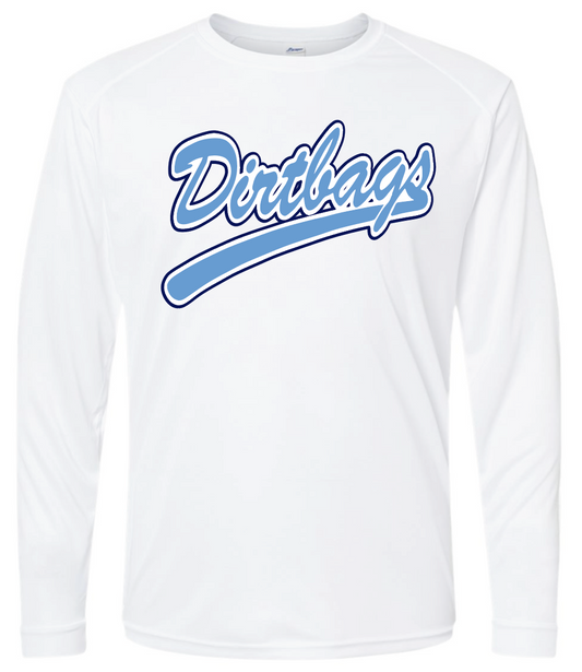 Dirtbags logo - White performance tee