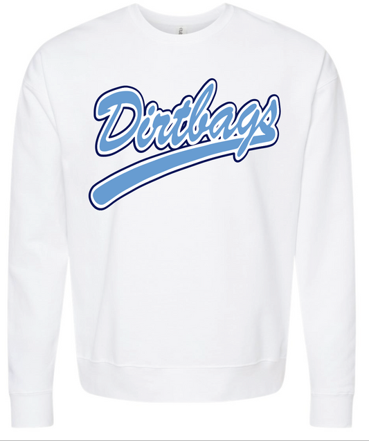 Dirtbags logo  sweatshirt white