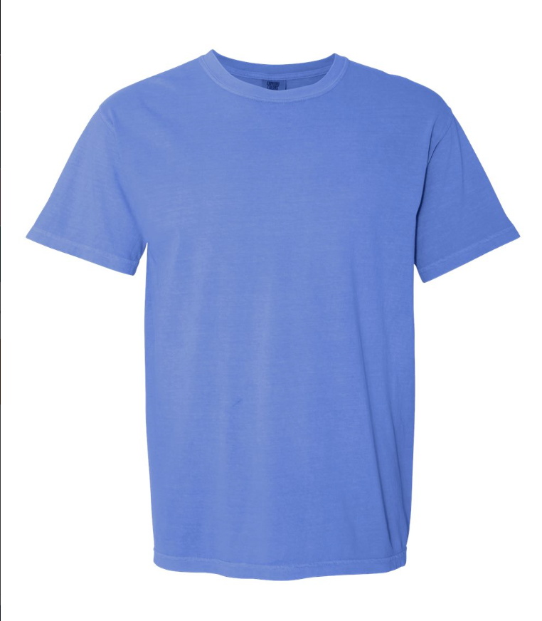 Comfort Colors - Garment-Dyed Heavyweight T-Shirt - 1717 FLO BLUE