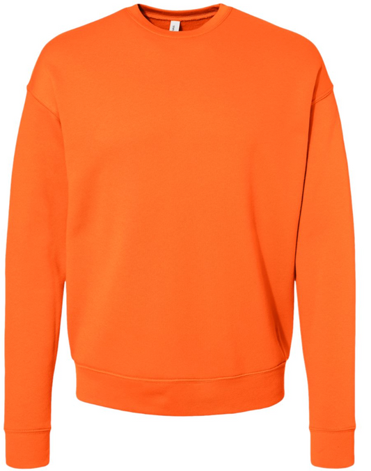 BELLA + CANVAS - Sponge Fleece Drop Shoulder Crewneck Sweatshirt - 3945ORANGE