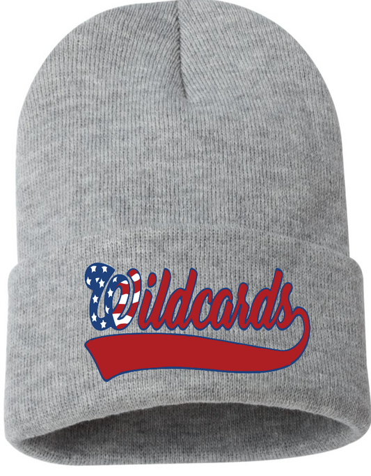 Embroidered Wildcards classic beanie