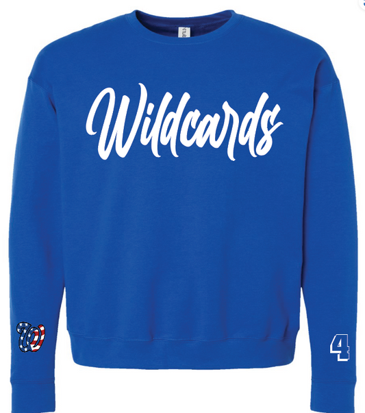 Royal- puff Wildcards sweatshirt