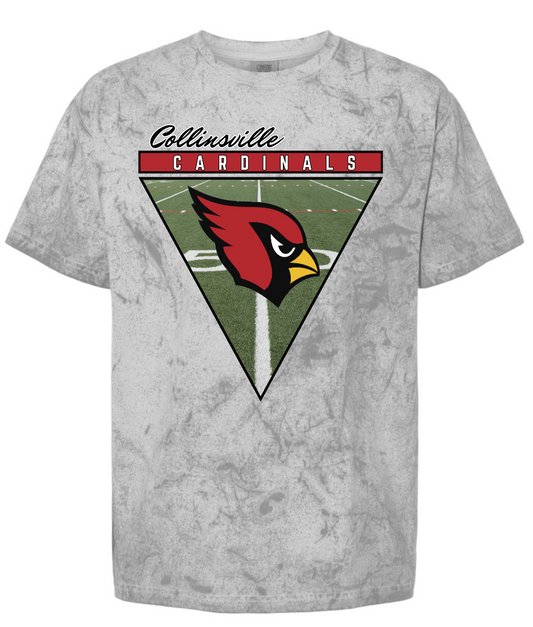 Collinsville Cardinals field pennant - Smoke colorblast