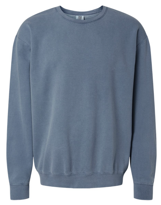 Comfort Colors - Garment-Dyed Lightweight Fleece Crewneck Sweatshirt - 1466 Blue Jean