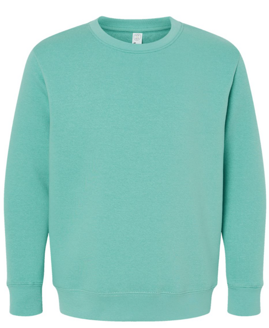 LAT - Youth Elevated Fleece Crewneck Sweatshirt - 2225 Saltwater