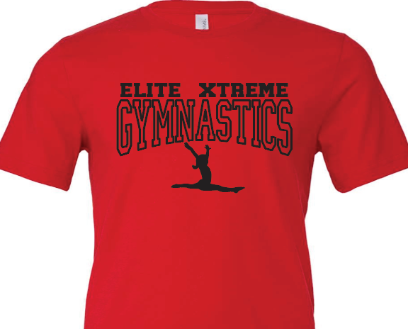 elite xtreme GYMNASTICS (leopard/black/red) (Copy)