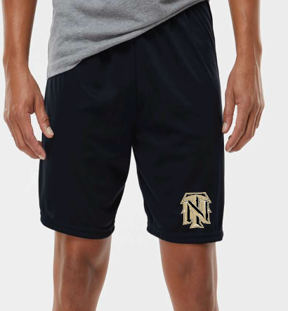 Top Notch nonmesh athletic shorts - baseball logo