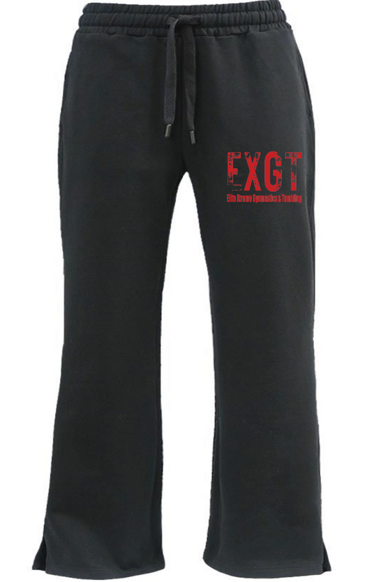 EXGT flare leg sweatpants