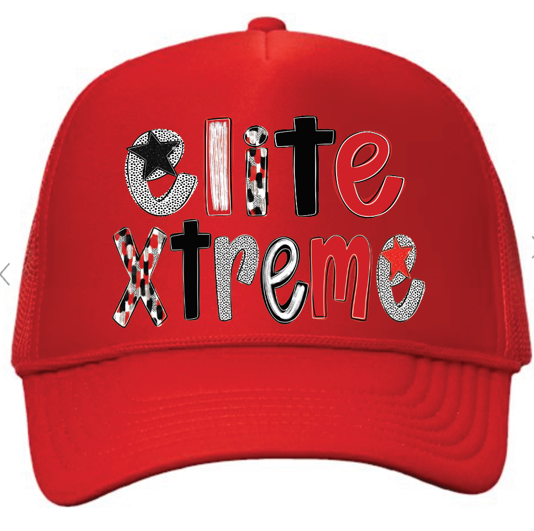 Elite Xtrme poppy alpha trucker hat