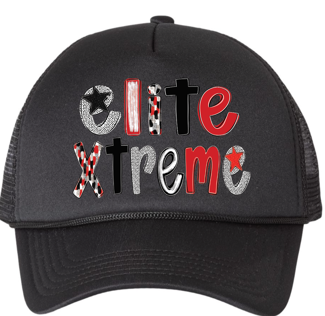 Elite Xtrme poppy alpha trucker hat