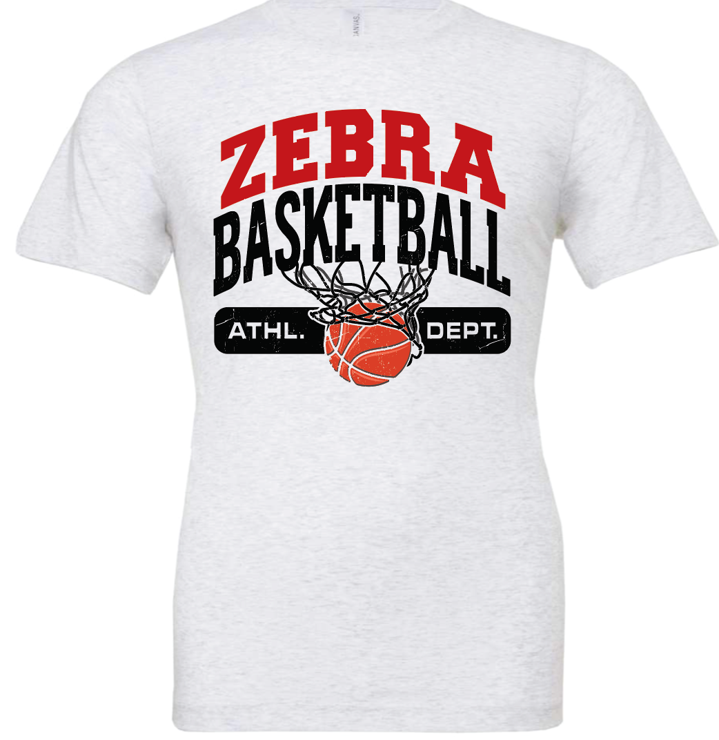 Youth Zebra basketball athletic dept