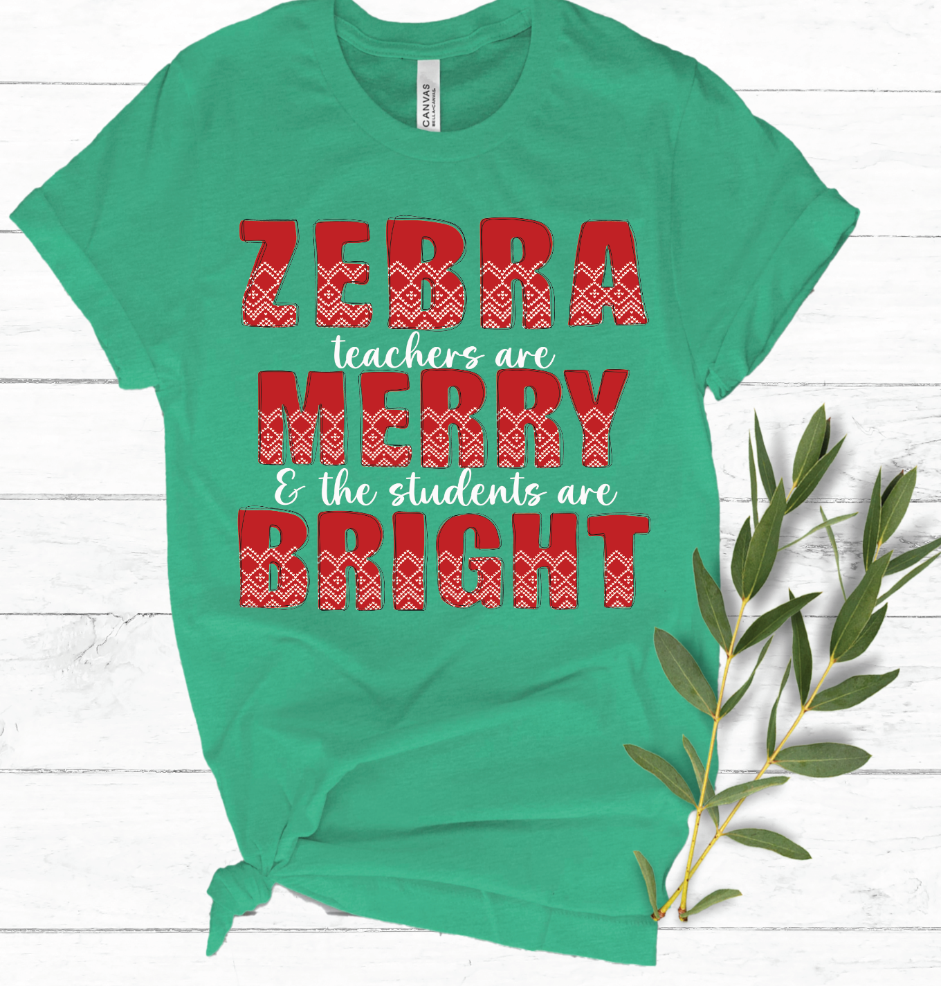 Roosa Christmas tee - Merry Bright