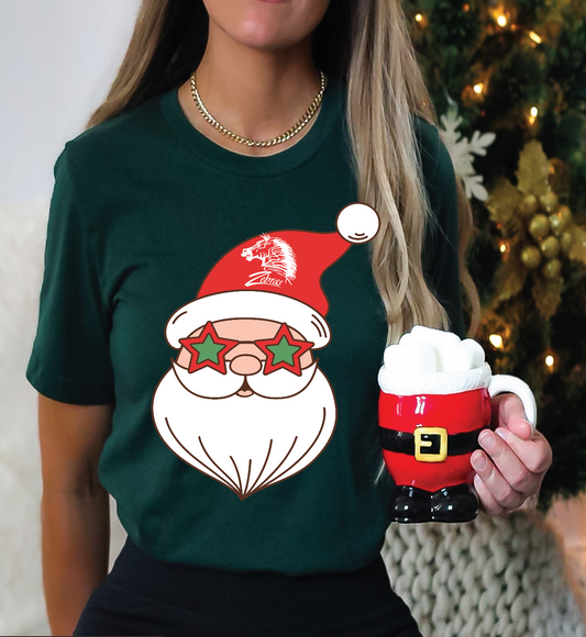 Roosa Christmas tee - Zebra Santa