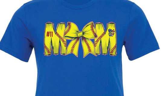 Adult Oklahoma Wildcards MOM softball bow