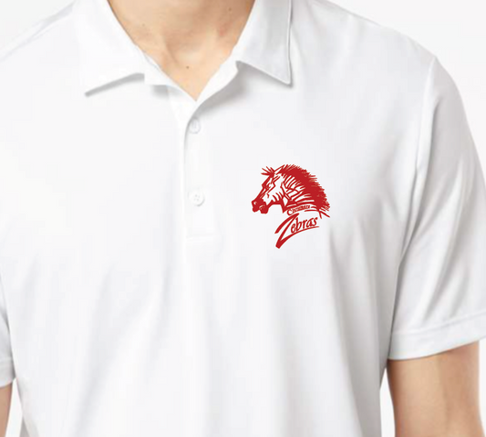 Zebra logo embroidered polo