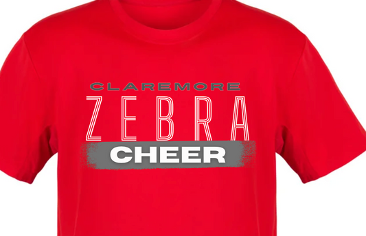 Claremore Zebra (lines) cheer