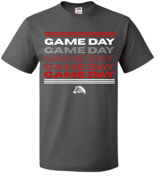 Claremore Cheer Game Day stacked line