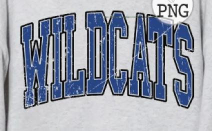 Chouteau Wildcats distressed arch