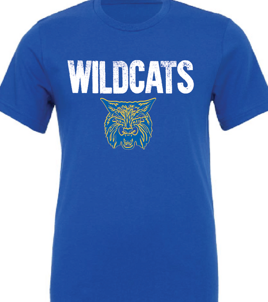 Chouteau Wildcats with mascot