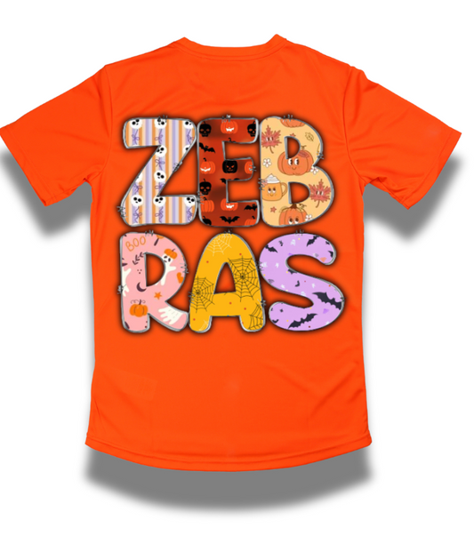 Roosa ZEBRAS halloween print letters