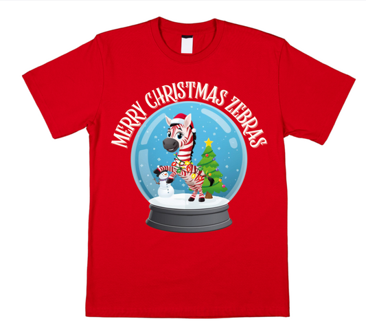 Roosa Zebra snow globe