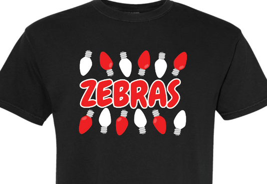 Catalayah zebras christmas lights