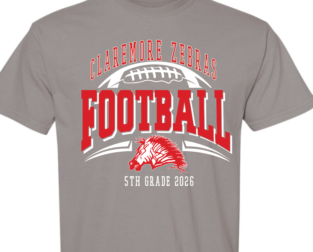 CZ 5th grade - Zebras football cutout