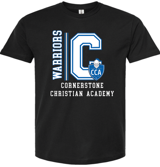 CCA - vertical stripe initial