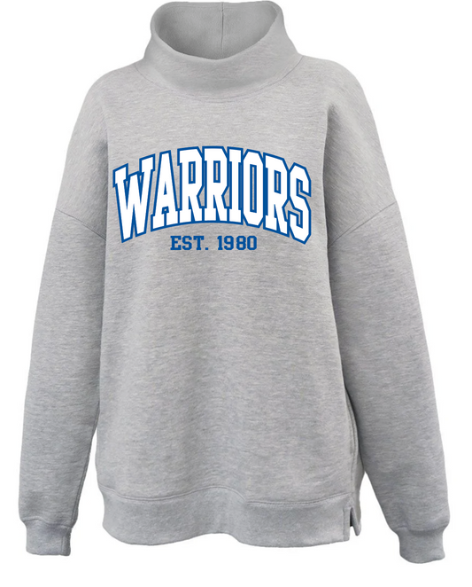 CCA - embroidered WARRIORS mockneck