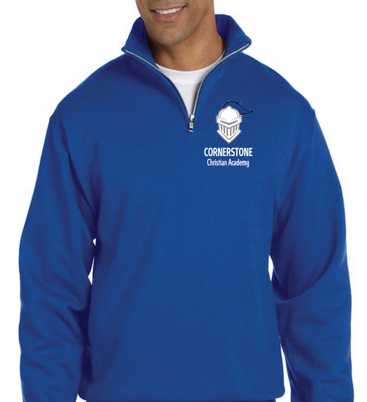 CCA - embroidered  1/4 zip sweatshirt 2
