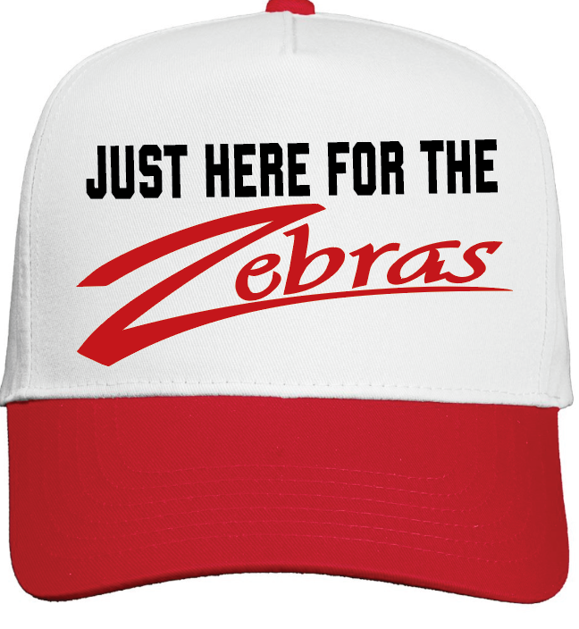CZ 5th grade embroidered 5 panel twill cap- just here for the Zebras