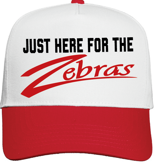 CZ 5th grade embroidered 5 panel twill cap- just here for the Zebras