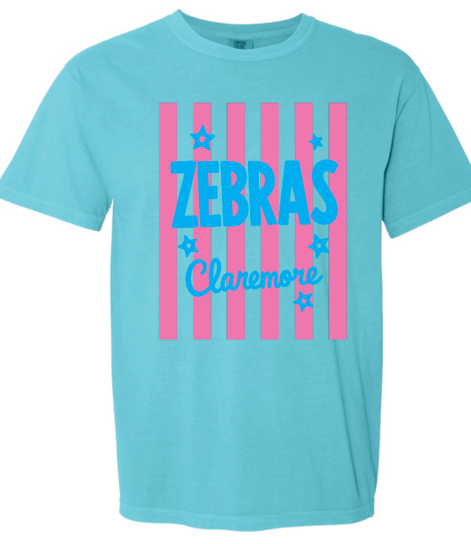 CES - pink stripe Claremore Zebras