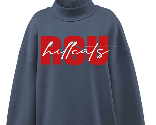 RD - navy mockneck RSU hillcats