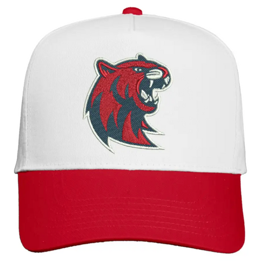 RD - 5 panel canvas hat with embroidered hillcat patch