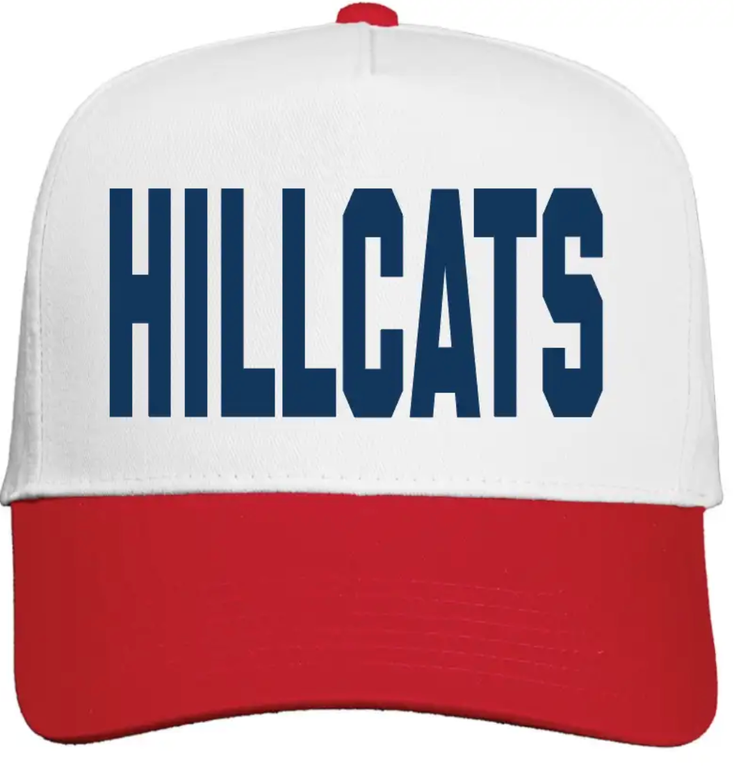 RD - 5 panel canvas hat with embroidered HILLCATS