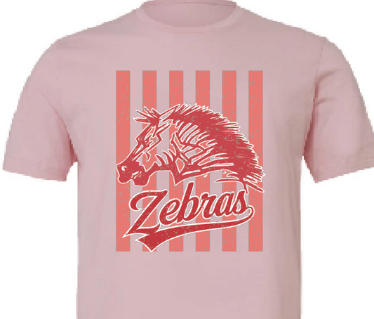 CES - pink Zebra head stripes