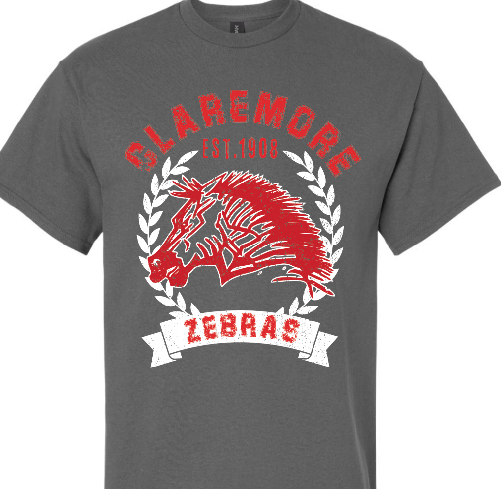 RE - Claremore Zebras wreath