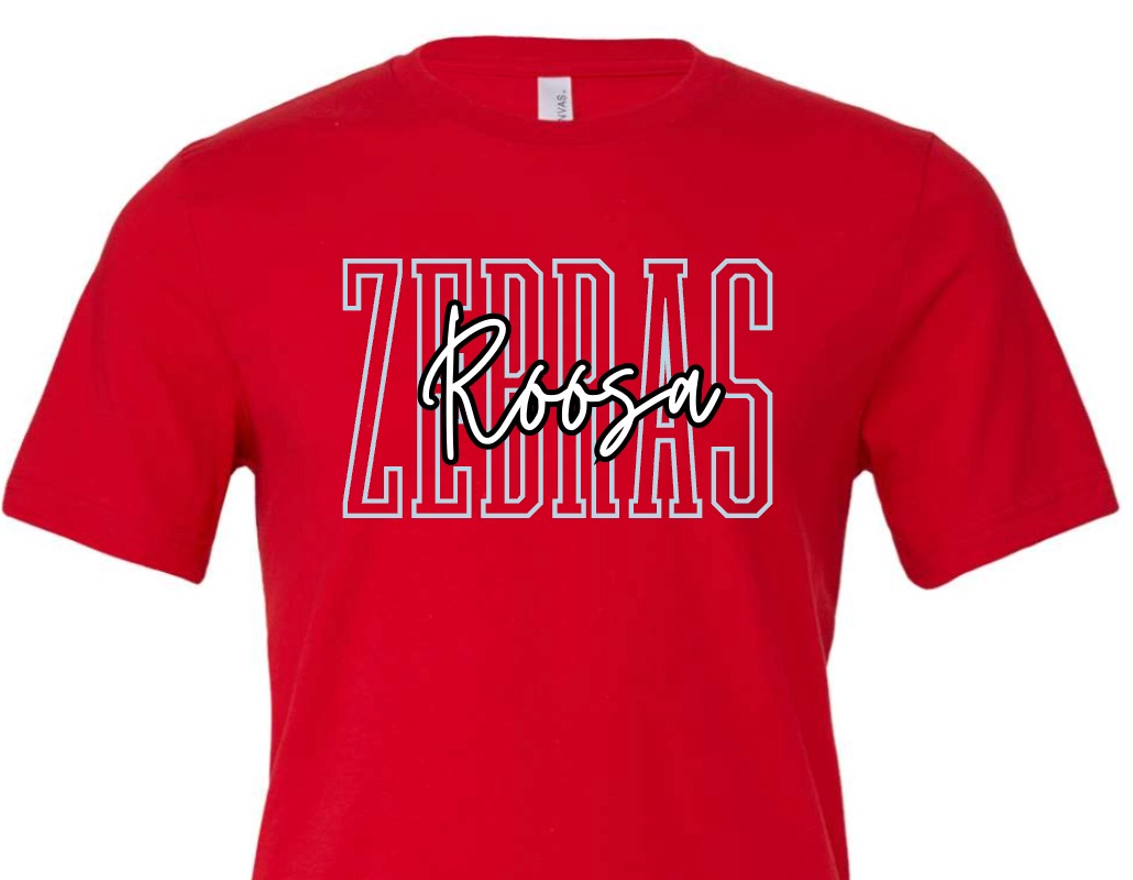 RE - ZEBRAS outline roosa