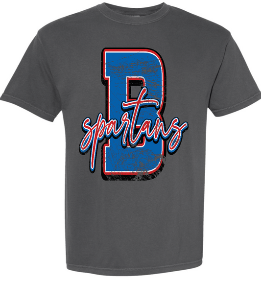 Bixby Spartans retro distressed