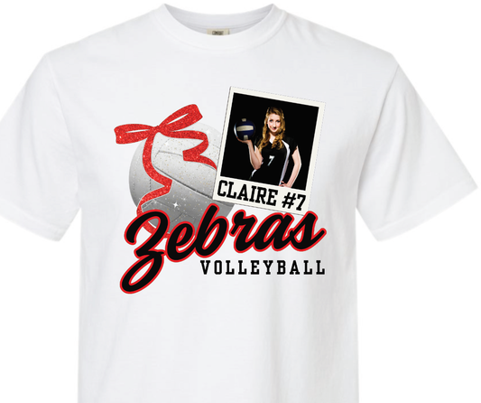 CZ VB custom photo Zebras volleyball